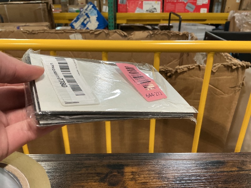 Photo 1 of *****UNKNOWN SIZE*** SMALL*****Vamos Tile Peel and Stick Backsplash Tile, PVC Subway Tile, Stick on Backsplash for Kitchen/Bathroom/Fireplace,4-Piece Glossy Pure White with Dark Gray Grout