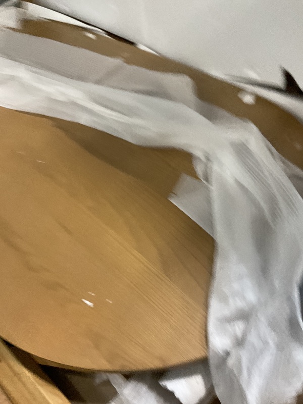 Photo 1 of 
Modern minimalistic aesthetic dining table oval shape top 