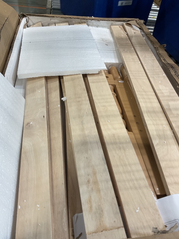 Photo 1 of *USED*
Merax Full Bedframe with Full Size Trundle and Footboard, Vintage Wooden Daybed Platform Bed with Natural Rattan Headboard, Noise-Free, No Box Spring Needed, Antique Walnut