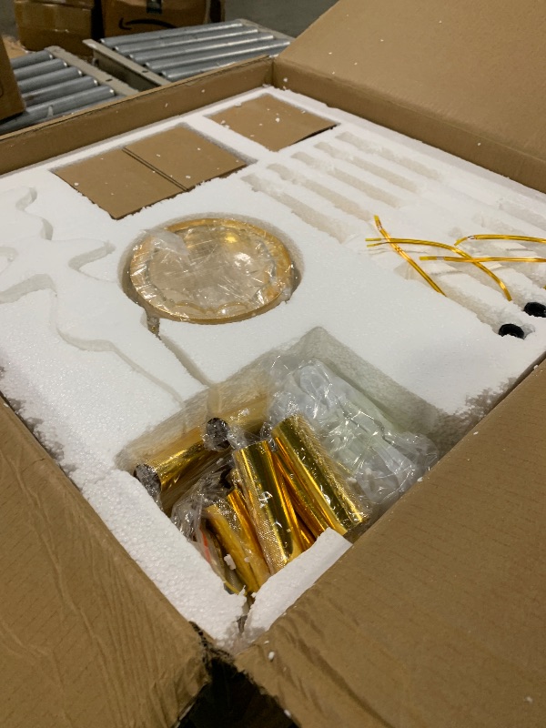 Photo 1 of *MISSING PARTS UNKNOWN*
Uboxin 12-Light Contemporary Crystal Chandelier for Living Room, Double Layer Ceiling Light Fixture with Clear Crystals for Dining Room Hallway Staircase, E12 Base (Clear 12)