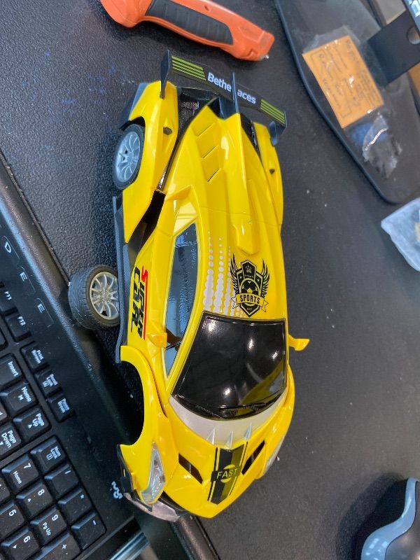 Photo 1 of ***MISSING REMOTE*** ***MAJOR DAMAGE*** Growsland Remote Control Car, RC Cars for Kids 1:18 Electric Toy Car Hobby Racing Car Toys with Lights & Controller, Christmas Birthday Gift for 3 4 5 6 7 8 9 Year Old Boys Girls