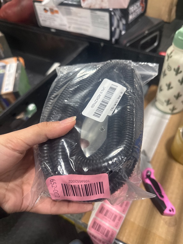 Photo 1 of 1/2 Inch Wire Loom Split Tubing - 10 ft Cord Protector Electric Wires Covers, Automotive Wire Flexible Conduit, Plastic Wire Cover