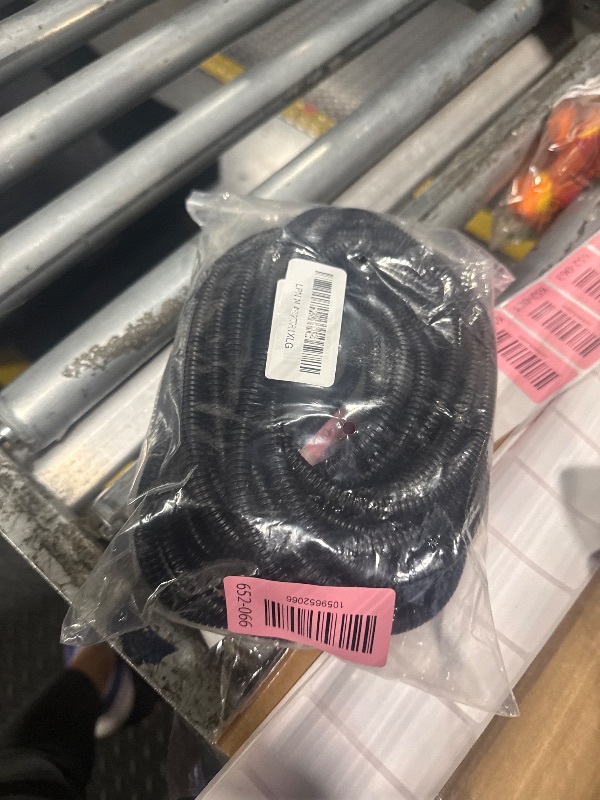 Photo 1 of 1/4 Inch Wire Loom Split Tubing - 33 ft Cord Protector Electric Wires Covers, Automotive Wire Flexible Conduit, Plastic Wire Cover(1/4"- 33ft, Black)