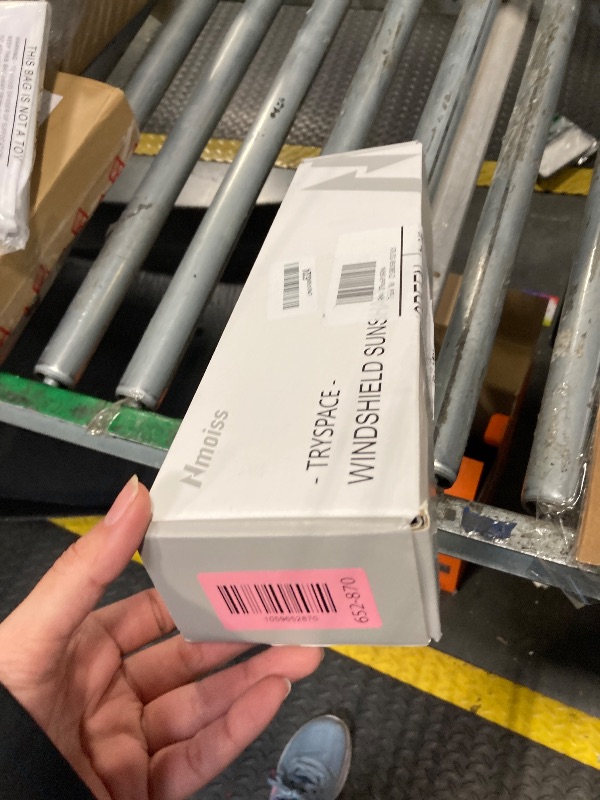 Photo 1 of [Upgraded] Nmoiss Windshield Sun Shade Umbrella - [Vinyl Coating Heat Shield] Protect Car from Sun Rays & Heat Damage Keep Cool and Protect Interior, Spring Structure Edge Medium 56" L x 31" W