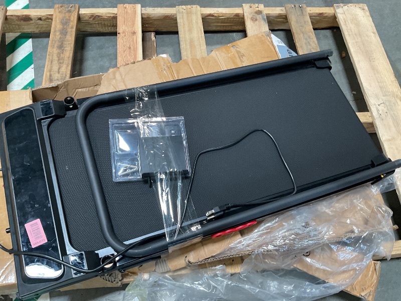 View 3 of ****AS IS/ NO RETURNS - SALE FINAL - FOR PARTS ONLY****Electric Treadmills for Home with Incline, Walking Pad Treadmill with Handle Bar, 0.6-7.6MPH Portable Small Treadmills with Handles for Home Small Spaces, 3.0HP Walking Pad with Incline and 350LBS