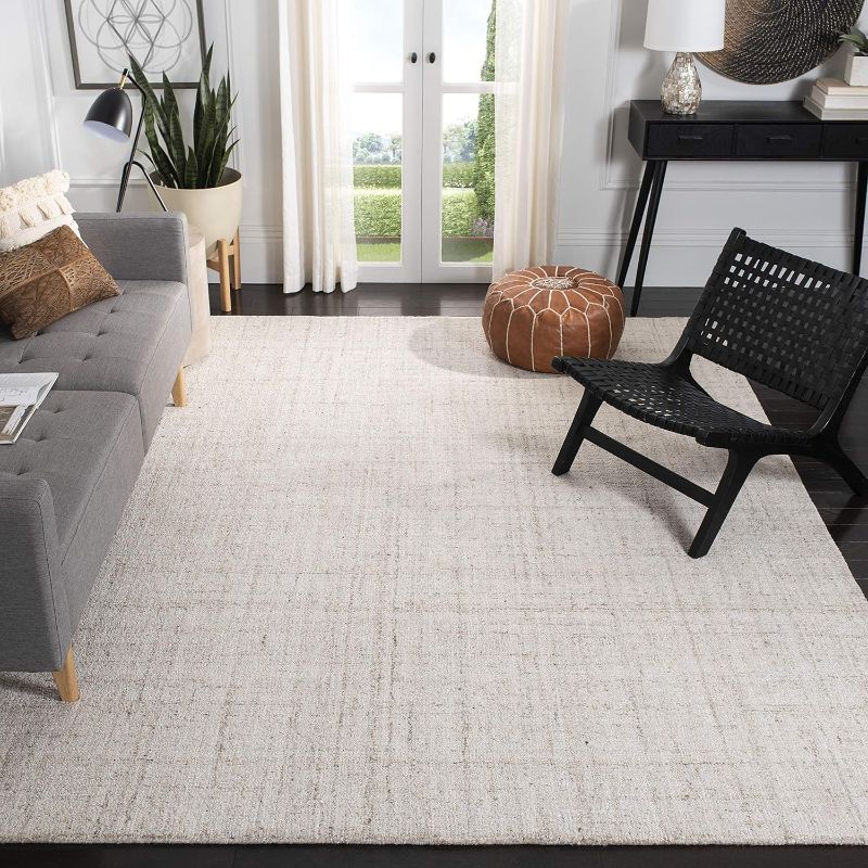 Photo 1 of ***SIMILAR TO STOCK, VIEW ALL IMAGES*** SAFAVIEH Himalaya Collection Area Rug - 10' x 14', Grey, Handmade Wool & Viscose, Ideal for High Traffic Areas in Living Room, Bedroom (HIM153F)
