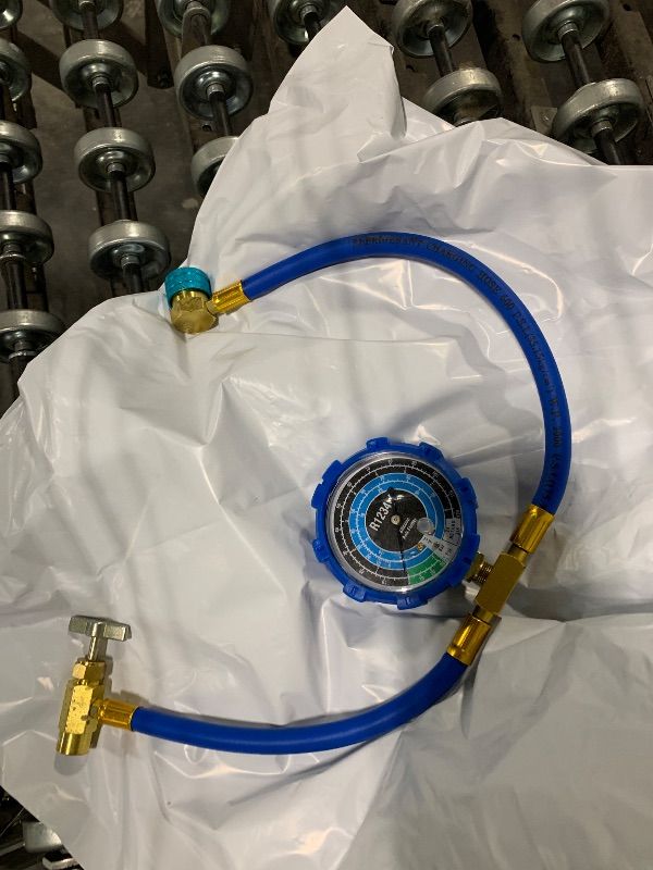 Photo 1 of *** SIMILAR NOT EXACT*** Hoteche R1234yf Only Self-Sealing A/C Can Tap Gauge Hose Recharge AC Conditioning 1/2" Acme Left Hand Threads HD77- Not for R134a/R12