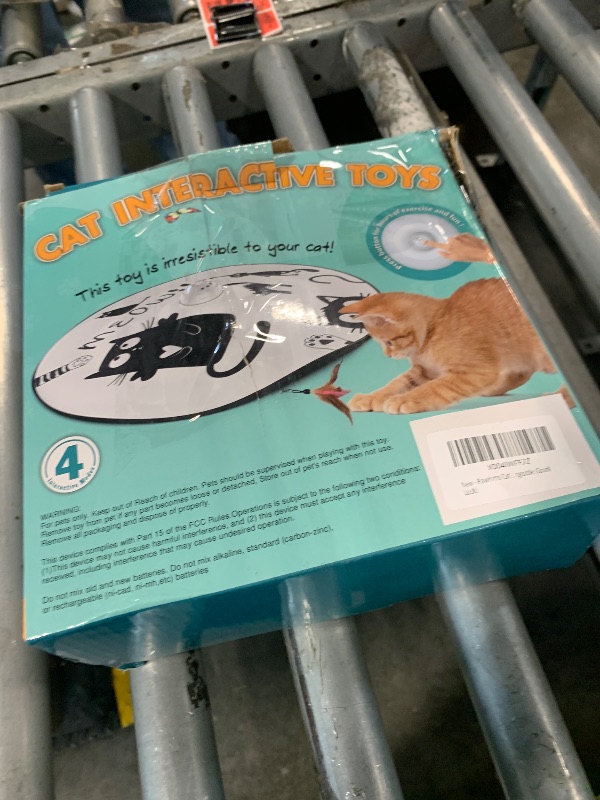Photo 1 of ****FINAL SALE NOT RETURNS****DOESNT WORK WELL°°°°Pawhims Remote Control Cat Toy 4 in 1 Interactive Automatic Cat Toy, Hide and Seek Exercises with Cover/Moving Concealed Feather/Butterfly, Catching Motion Game for Kitten Indoor (Good Luck)
