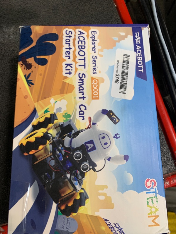 Photo 1 of *MISSING PARTS - See Clerk Notes*
Robotics Kit for Kids Ages 8–12 12-16, ACEBOTT Smart Robot Car Kit with 3MP Camera, STEM Toys for Boys Compatible with Arduino & Scratch,App & Remote Control,STEM Gift for Boys, Girls,Teens and Adults