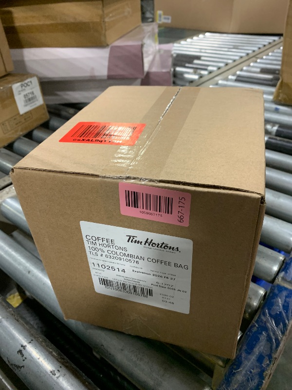 Photo 1 of ***EXP 02/26***Tim Hortons Colombian, Medium-Dark Roast Ground Coffee, Perfectly Balanced, Always Smooth, Made with 100% Arabica Beans, 12 Ounce (Pack of 6)