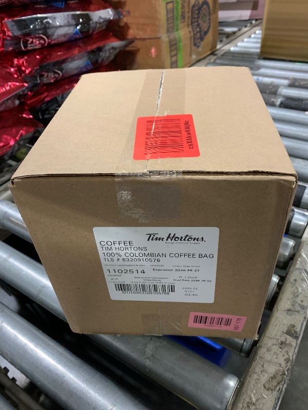 Photo 1 of ***EXP 02/26***Tim Hortons Colombian, Medium-Dark Roast Ground Coffee, Perfectly Balanced, Always Smooth, Made with 100% Arabica Beans, 12 Ounce (Pack of 6)
