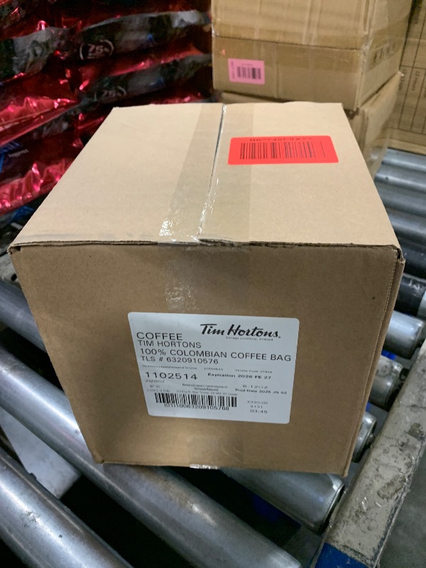 Photo 1 of ***EXP 02/26***Tim Hortons Colombian, Medium-Dark Roast Ground Coffee, Perfectly Balanced, Always Smooth, Made with 100% Arabica Beans, 12 Ounce (Pack of 6)