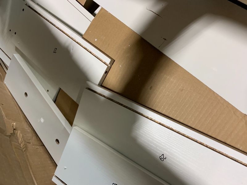 Photo 1 of ***FINAL SALE/NO RETURN, SOLD AS PARTS*** UGTOO Makeup Vanity Desk with Mirror and Lights, 59" Makeup Desk with Drawers & Cabinet & Dresser, Large Vanity Table with 8 Drawers, Vanity Desk with Large Mirror and 3-Color Lights for Girls