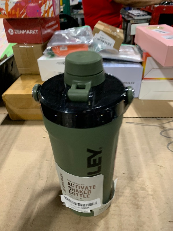 Photo 1 of ** SOLD AS IS NO RETURN/REFUNDS**SEE COMMENTS!
STANLEY Vitalize Shaker Bottle 20 oz | Leakproof Insulated Stainless Steel Shaker Cup | Base Storage and Twist On Fast Flow Lid | Protein Shakes and Pre Workout Powder | BPA-Free | Dried Pine