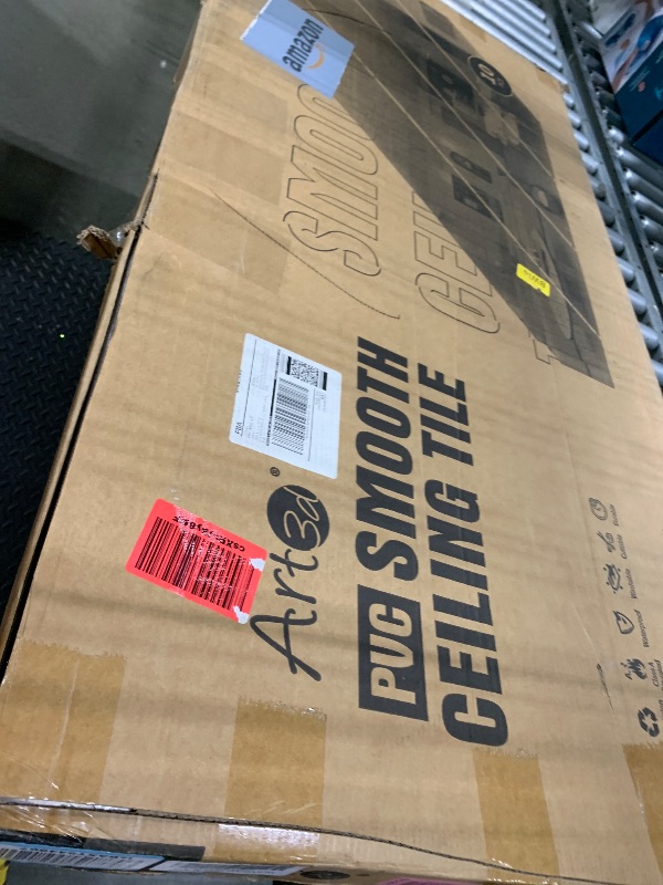 Photo 1 of ***BLACK TITLS*** Art3d 10-Pack Smooth Drop Ceiling Tile 2ft x 4ft - Fire-Rated, Waterproof, Reusable - Premium PVC, No Sag and Breakage - Cover 80 Sq. Ft, White