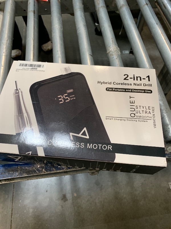 Photo 1 of ***Drill bits missing*** M Mase- Professional Nail Drill Machine - Coreless 2-in-1 Nail File - Electric, Cordless, 35000 RPM, HD Display - Electric Nail Drill for Professional & Home Use (Black)