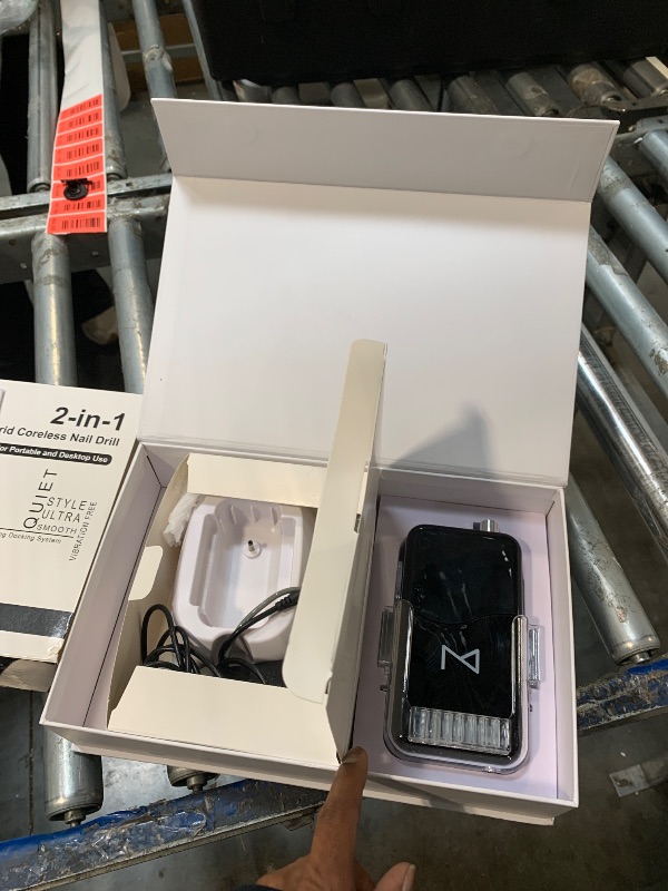 Photo 1 of ***Drill bits missing*** M Mase- Professional Nail Drill Machine - Coreless 2-in-1 Nail File - Electric, Cordless, 35000 RPM, HD Display - Electric Nail Drill for Professional & Home Use (Black)