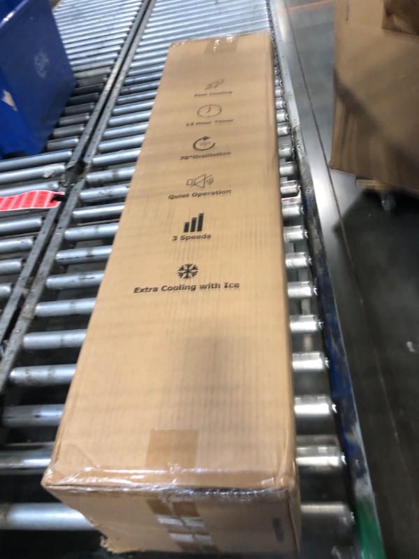 Photo 1 of **missing parts**
BIESQYA Windowless Portable Air Conditioner Ac Unit with Remote,37” Ventless Evaporative Air Cooler,Quiet Swamp Cooler for 4 Modes, Ductless Tower Fan For 12H Timer, Ice Packs for home White