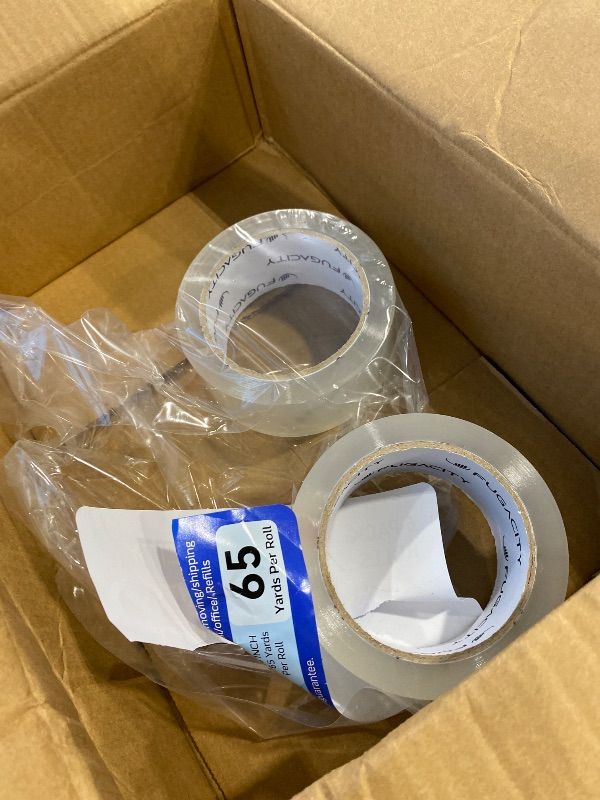 Photo 1 of *PARTIAL SET*
FugaCity Clear Packing Tape Refills (6 Rolls),Heavy Duty Packaging Tape for Moving Sealing, Moving Supplies,2.7 Mil Thick, 1.88 in Wide,65 Yards PER Roll,Total 390 Yards