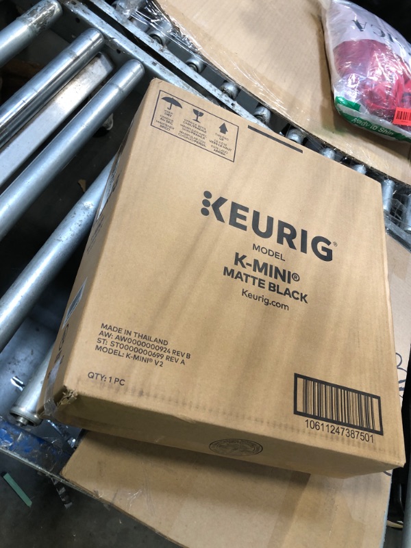 Photo 1 of **MAJOR DAMAGE**
Keurig K-Mini Single Serve K-Cup Pod Coffee Maker, 6 to 12oz Brew size, with Cord Storage, Perfect for Small Spaces, Black