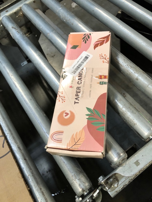 Photo 1 of 10 Inch Baby-Pink Taper Candles for Home Decoration, 10 Pack Unscented Candlesticks for Dinner Wedding Party, Smokeless and Dripless Candle Sticks