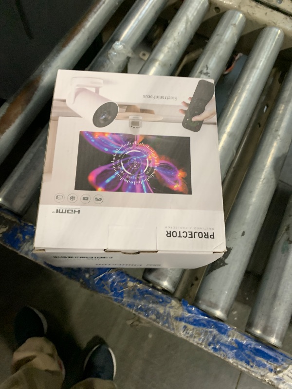 Photo 1 of [Electric Focus]Mini Portable Projector with 4K Support, Bluetooth 5.4 WIFI6, 5watt Sound Base Speaker, 260 ANSI, Android 11, 210° Rotation , Auto Keystone Correction Video Projector HY300 PLUS