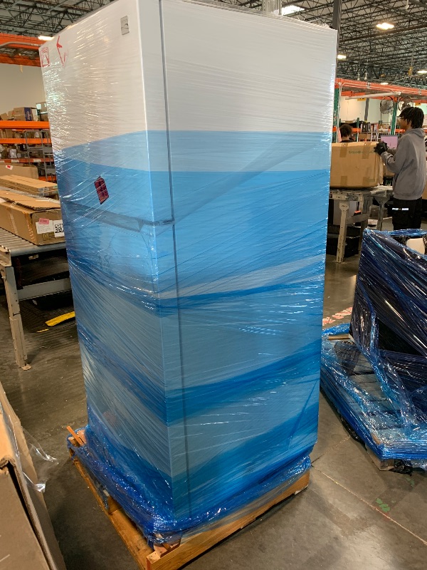 Photo 1 of **MAJOR DAMAGE**
Kenmore 30" Top Mount Refrigerator with Freezer - Adjustable Shelving, Humidity-Controlled Crispers, LED Lighting, ENERGY STAR Certified, Garage Ready, 18.1 cu. ft. Capacity - White