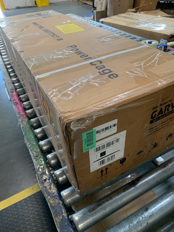 Photo 1 of ***********FINAL SALE- NO RETURNS********** Power Cage, Power Rack with Cable Crossover System, 2000LBS Squat Rack with LAT Pull Down System, Workout Cage with Pulley System for Fitness Home Gym Strength Training, Orange & Black