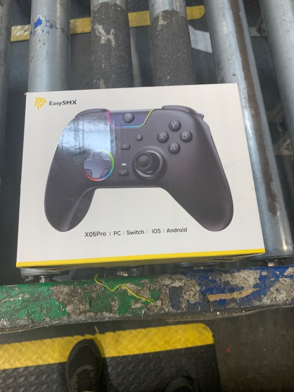 Photo 1 of EasySMX X05 Pro Wireless PC Controller 2-Pack (Black & White) – 2 Player Gamepad Set with Hall Joysticks, Impulse Triggers, Bluetooth/2.4G/Wired for Windows PC Gaming, Android, iOS