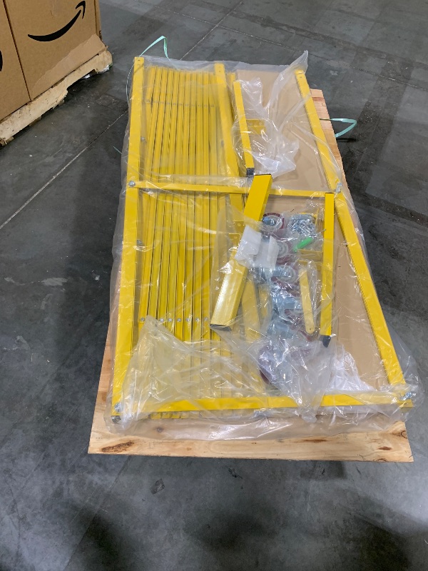 Photo 1 of ***Similar product**
Trafford Industrial Expandable Metal Barricade, 16 Feet, Yellow and Black, Mobile Safety Barrier Gate, Retractable Traffic Fence
