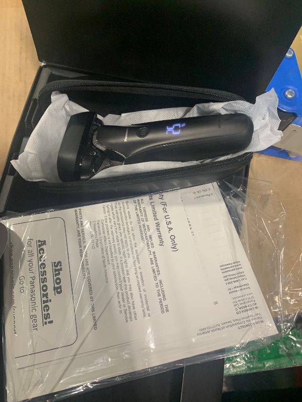 Photo 1 of ** DAMAGE MAJOR** VERY USED**Panasonic ARC6 Electric Razor for Men Face, Wet & Dry Shavers for Men with Foil Shaver, Pop-up Trimmer, Ultra-Fast 6-Blade, Smart Shave Sensor, 22D Flexible Pivoting Head - ES-LS8A-K (Black)
