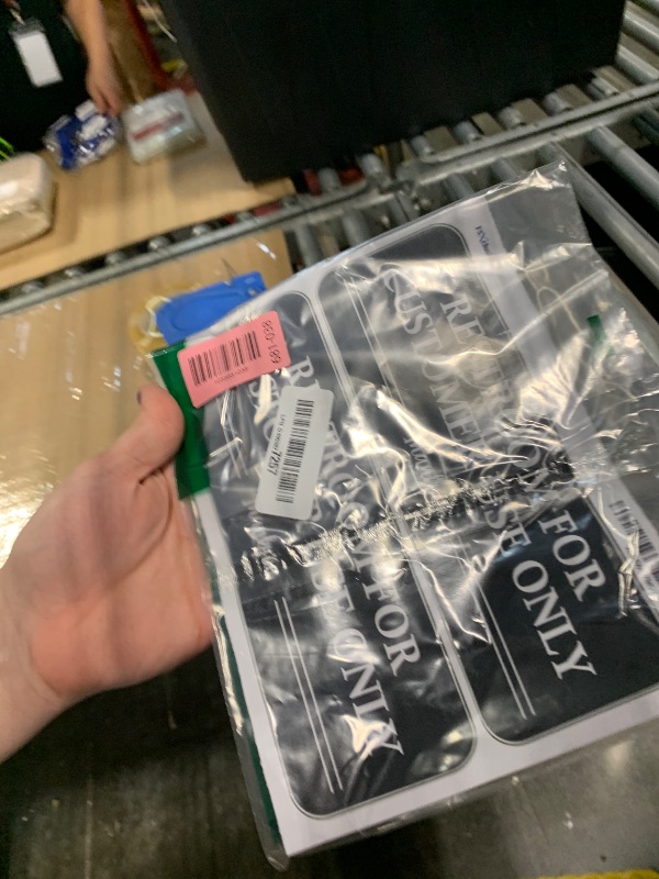 Photo 1 of *UNTESTED*
F5Xclusive Restroom for Customer Use Only Sign Sticker, Black and White Vinyl, 9 x 3 Inches, Indoor/Outdoor for Restaurants, Business, Shop, Cafe - 2 Pack