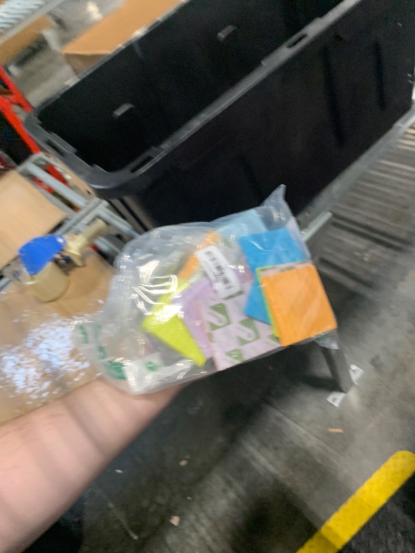 Photo 1 of (18 Pads) Lined Sticky Notes 3x3 in Bright Ruled Post Stickies Colorful Super Sticking Power Memo Pads