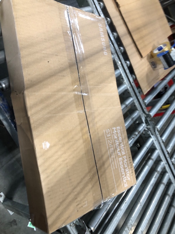 Photo 1 of ****BROKEN SCREEN - SOLD FOR PARTS - FINAL SALE****Samsung 24" (S30GD) Essential Monitor with IPS Panel and Tilt Only Stand, 100Hz Refresh Rate, Ergonomic Design, Advanced Eye Care, Game Mode, LS24D304GANXZA