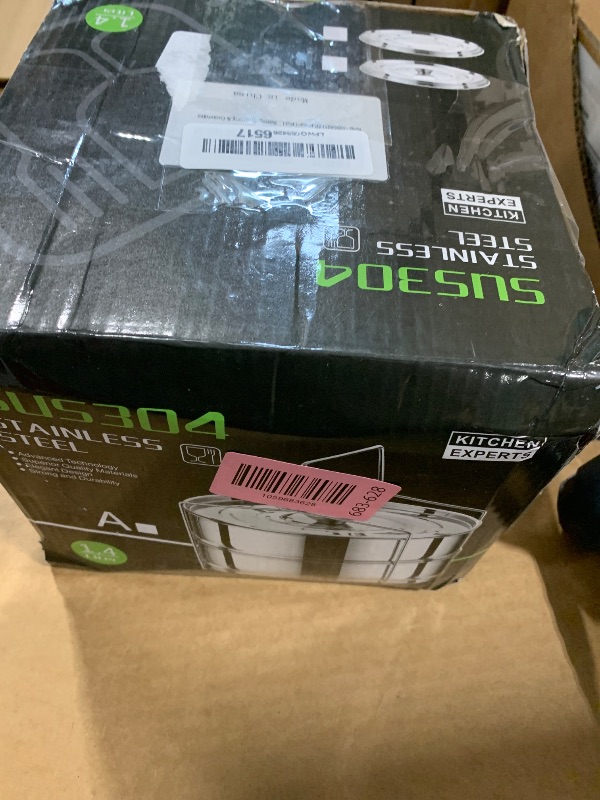 Photo 1 of *MISSING PARTS - See Clerk Notes*
HOSASSPER Instant Pot Insert for 6 & 8 Quart, 3 Tier Steamer Insert Pans 2 Interchangeable Lids and Sling for Instant Pot Pressure Cooker, Pot in Pot for Baking, Steaming & Casseroles