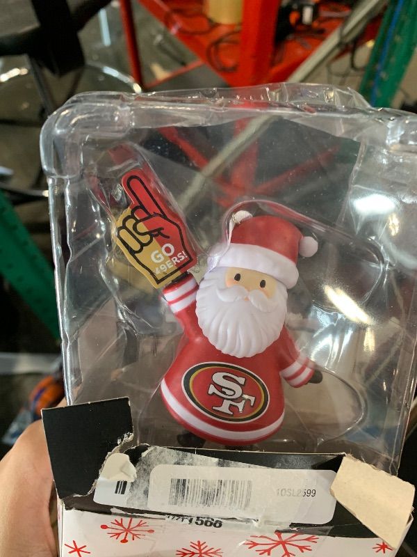 Photo 1 of ****FINAL SALE NOT RETURNS****Hallmark NFL Chicago Bears Santa Fan Christmas Ornament, Gifts for Sports Fans