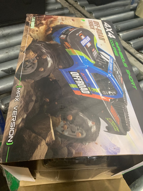 Photo 1 of ****SIMILAR***KB KAIBO Q205 1:12 Large Amphibious Remote Control Car - Waterproof RC Monster Truck with Waterproof Controller & 2 Modular Batteries for 60+ Min Play, 7.4V 4WD All Terrain Toy for Kids Adults-Blue