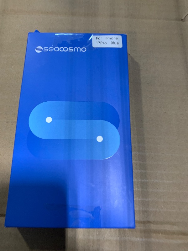 Photo 1 of ***Broken top glass*** seacosmo for iPhone 17 Pro Case, Full Body Bumper with Built-in Tempered Glass Privacy Screen Protector and Camera Lens Protection, Compatible with MagSafe, Shockproof Phone Case, 6.9", Deep Blue