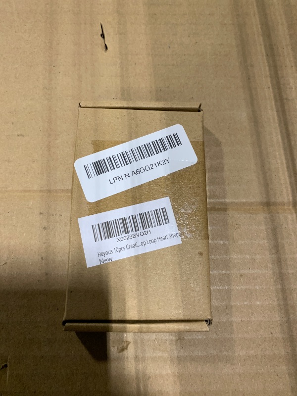 Photo 1 of ***CIRCLES NOT HEARTS*** ONLY 3*** Heyous 10pcs Creative Flat Key Ring Silver DIY Metal Key Holder Keyring Keychain Hoop Loop Heart Shape