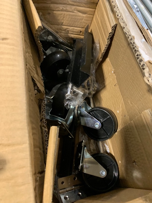 Photo 1 of ***UNKNOWN IF MISSING PARTS**** Shintenchi Kitchen Island with Folding Drop Leaf, Rolling Island Table with Storage, Kitchen Cabinet on Wheels with Seating Area for Kitchen, Bar Cart with Cabinet, White