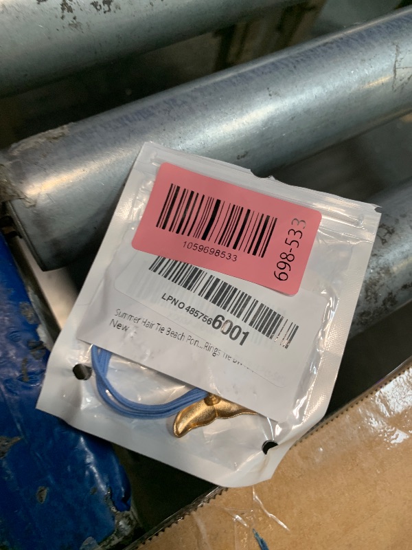 Photo 1 of **1 PC**Summer Hair Tie Beach Ponytail Holder Shell Starfish Hair Rope Band Ocean Hair Rings Tie BW19