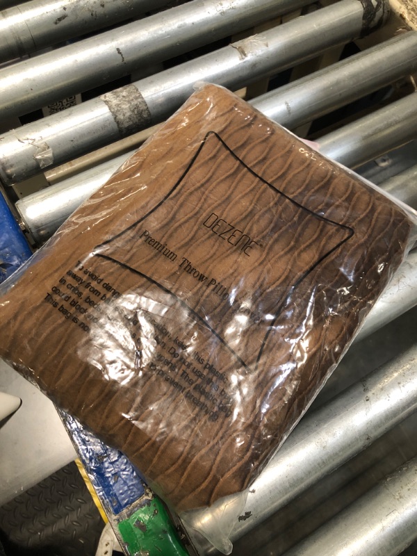 Photo 1 of 
Brown Throw Pillow Cases: 2 Pack 18x18 Inch Original Stripe 