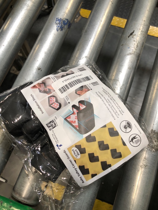 Photo 1 of 12 Pack Soft Corner Protector Baby Proofing Edge and Corner Guards, Safety Pre-Taped Rubber Foam Furniture Bumper for Fireplace, Table, Stair, Cabinet (Black)