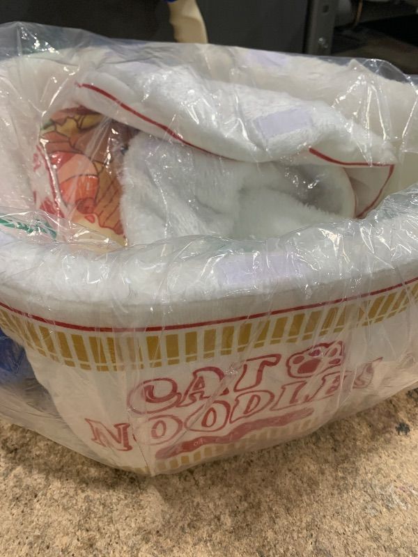 Photo 1 of ?? Ramen Noodle Dog & Cat Bed,Keep Warm and Super Soft Creative Pet Nest for Indoor Cats,Removable Washable Cushion for Small Medium Large Dogs and Cats