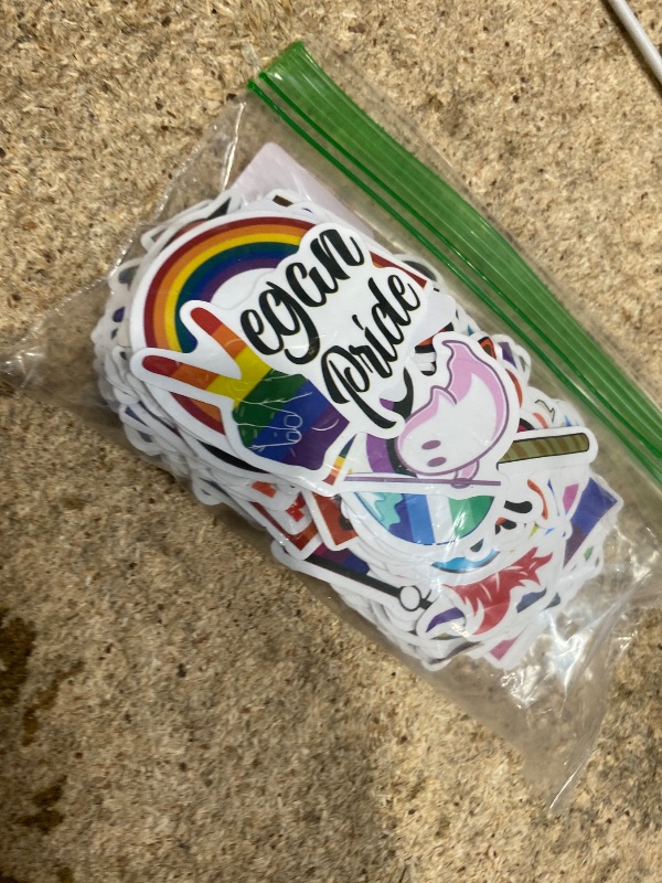 Photo 1 of 200pcs Pride Stickers Mixed LGBTQ Sticker Gay Rainbow LGBTQ Party Favors Lesbian Bisexual Pansexual Transgender Stickers for Laptop Graffiti Vinyl Decals Sticker Toys