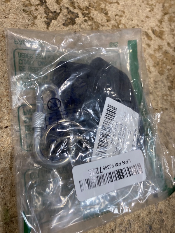 Photo 1 of 2 Pcs Tree Swing Straps Kit Black Hammock Tree Straps with Safer Lock Snap Carabiner Hooks Hanging Straps for Tree Swing Chair Seat Gym Bar Handle Cable Outdoor