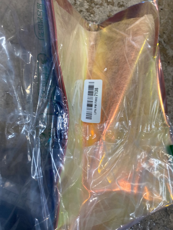 Photo 1 of **6 PIECES ONLY**XHT 10 Pcs Holographic Clear PVC Vinyl, A4 Iridescent Waterproof Mirrored Foil Laser Film for DIY Applique Crafts