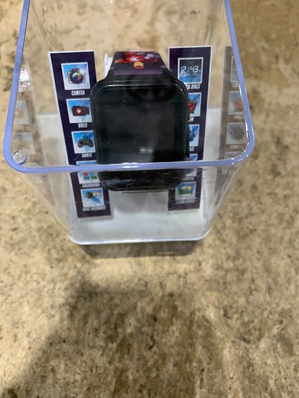 Photo 1 of ***POSSIBLY FOR PARTS/UNTESTED**** Marvel Avengers Interactive Kids Smartwatch – Touchscreen Watch with Games, Camera, Voice Recorder, Step Tracker, Timer & Alarm – 10 Watch Faces, USB Rechargeable – Fits Wrists 5.5" to 8"