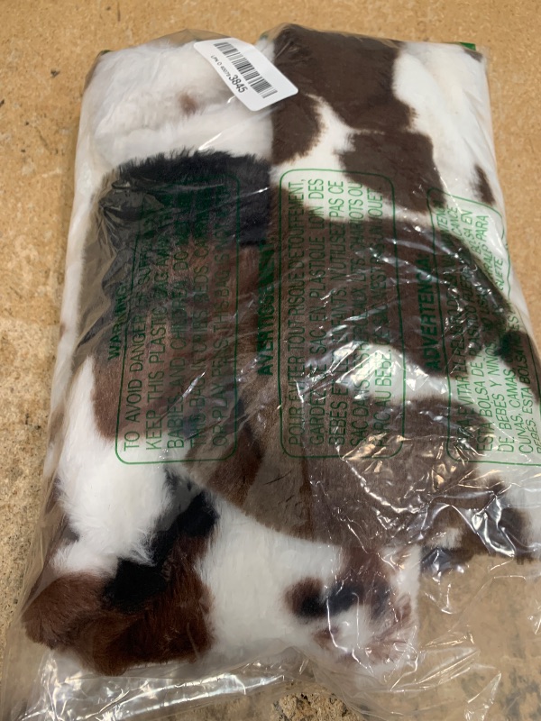 Photo 1 of **2 DIFFERENT SIZES** Woaboy Pack of 2 Luxury Faux Fur Throw Pillow Covers Cowhide Decorative Soft Fluffy Plush Couch Throws Brindle Cushion Covers for Couch Living Room Sofa Bedroom 20x20 Inch?Coffee