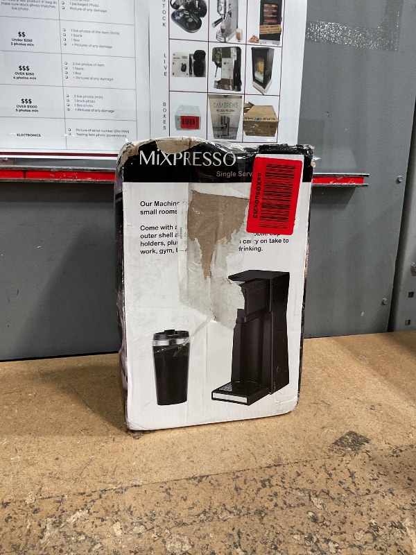 Photo 1 of ***SHOWS SIGNS OF HEAVY USAGE***  Mixpresso Coffee Maker Single Serve For Ground Coffee & Compatible With K Cup Pods, With 14oz Travel Mug & Reusable Filter For Home, Office & Camping.